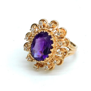 Amethyst Ring 585 Gold 1a