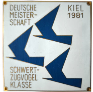 Plakette Weltmeisterschaft Kiel Zugvogel